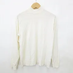 マッキントッシュ ロンドン MACKINTOSH LONDON ニット 長袖 ハイネック ロゴ ウール 白 ホワイト Lのサムネイル