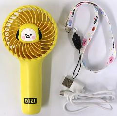 [중고] 핸디 팬(USB 선풍기) CHIMMY(지민) 베이비 미니 핸디 팬(2020) [BT21]
