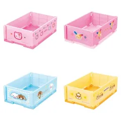 【中古】小物入れ・マルチケース・缶ケース 全4種セット 「サンリオキャラクターズ ミニおりたたみコンテナ」