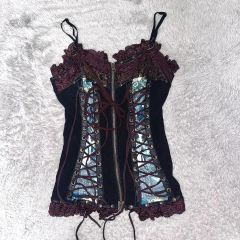 新品タグ付* OZZ ANGELO ペイズリー柄コルセットビスチェ - メルカリ
