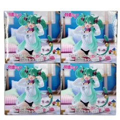 TAITO 4点 まとめ売り 初音ミク Desktop Cute フィギュア ～猫耳Tシャツver.～ フィギュア