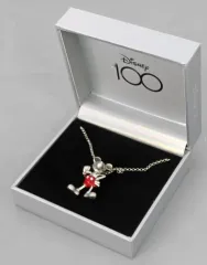 【中古】銀製品・指輪・アクセサリー ミッキーマウス ネックレス 3D Sterling Silver The Disney100 Platinum Celebration Collection 「ディズニー」 ディズニーストア限定