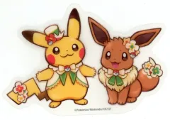 【中古】シール・ステッカー ピカチュウ＆イーブイ(カーニバル衣装/立ち姿) ステッカー 「ポケットモンスター ポケパーク カントー」