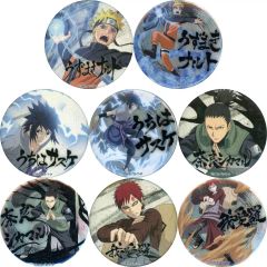 NARUTO うずまきナルト うちはサスケ 缶バッジ 6点 - メルカリ