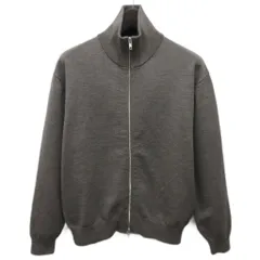 B&Y ユナイテッドアローズ BEAUTY&YOUTH ビューティー&ユース 美品 ハイブリッド ウール ドライバーズ ジャケット ニット セーター ハイネック ダブルジップ ウール S グレー 1228-1-000000