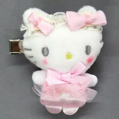 サンリオ シークレットヘアクリップ 白猫バレリーナ ハローキティ