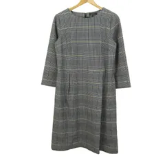 リフレクト ワンピース トップス 長袖 チェック柄 ベルト付き レディース 11サイズ 黒×白 Reflect 【中古】のサムネイル
