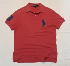 POLO RALPH LAUREN ビックポニー チーフキープ カラーTシャツ コーラル