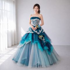 ☆ROYAL PARTY カラードレス ネイビー♬お得全小物付き♬美品☆ - メルカリ