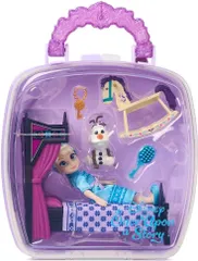 ディズニー Disney プリンセス エルサ ワンスアポンアストーリー ミニ人形 プレイセット アナと雪の女王 人形 家具セット 誕生日 クリスマス プリンセス