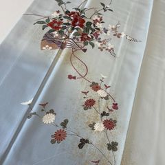 D700 訪問着　花模様　正絹　着物　単衣　極美品 D700 訪問着 花模様 正絹 着物 単衣 極美品 - メルカリ