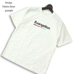 Design Tshirts Store graniph 그라니프 봄 여름 반소매 에반게리온 초호기 프린트 T셔츠 컷소우 Sz.S 맨즈 화이트