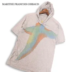 MARITHE FRANCOIS GIRBAUD マリテフランソワ ジルボー アート プリント&刺繍★ 半袖 パーカー Tシャツ 日本製 Sz.M メンズのサムネイル