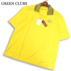 未使用★ GREEN CLUBS グリーンクラブ 春夏★ 半袖 スヌーピー 刺繍 鹿の子 ポロシャツ 日本製 Sz.4 メンズのサムネイル