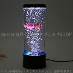ナイトライト ミニ 水槽 クマノミ 海洋生物 おしゃれ かわいい USB コンパクト 間接照明 卓上ライト プレゼント 白 ホワイト ブラック 4-7のサムネイル