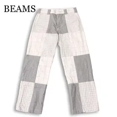 BEAMS × Dickies ビームス × ディッキーズ 通年 874★ パッチワーク パネル チェック ワーク パンツ Sz.M メンズのサムネイル