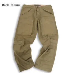 Back Channel バックチャンネル 春夏 リネン混★ ワイド ミリタリー カーゴ パンツ 日本製 大きいサイズ Sz.XL メンズのサムネイル