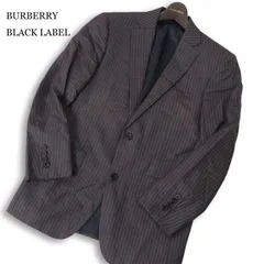 BURBERRY BLACK LABEL バーバリー ブラックレーベル 通年 SUPER100'S★ ストライプ テーラード ジャケット Sz.36R メンズ