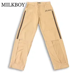22SS★ MILKBOY ミルクボーイ 通年 HOLE PANTS★ サイドライン 穴あきデザイン ホール パンツ 日本製 Sz.F メンズのサムネイル