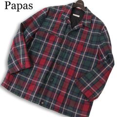 Papas パパス VEGAS JEANS裏ボア デニム ダッフル コート 50 - メルカリ