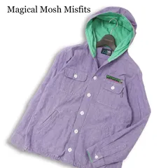 MxMxM Magical Mosh Misfits マジカルモッシュミスフィッツ 長袖 ロゴ刺繍 フーデッド シャツ パーカー 日本製 Sz.M メンズのサムネイル