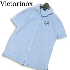 Victorinox ビクトリノックス 春夏★ 半袖 ロゴ刺繍 シャツ 大きいサイズ Sz.XL メンズのサムネイル