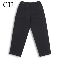 25SS★ GU × UNDERCOVER ジーユー アンダーカバー 通年 ダメージ加工 ワイド テーパード パンツ スラックス Sz.M メンズ 黒