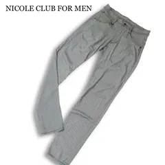 NICOLE CLUB FOR MEN ニコルクラブ フォーメン 通年★ スリム ガムストレッチ パンツ Sz.46 メンズのサムネイル