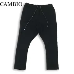 CAMBIO カンビオ 通年★ イージー ストレッチ サルエル ジョッパーズ パンツ Sz.S メンズ 黒のサムネイル