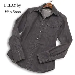 DELAY by Win & Sons ウィンアンドサンズ 通年★ 長袖 デニム ウエスタン シャツ 日本製 Sz.1 メンズのサムネイル