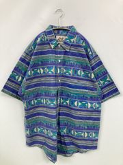 90s Reebok GOLF 総柄 ポロシャツ 幾何学模様 ヴィンテージ 紫 - メルカリ