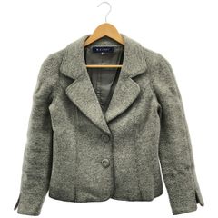 M'S GRACY エムズグレイシー ジャケット テーラードジャケット ウール混 ショート丈 グレー【B-131】