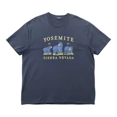 USA 古着 John Galt ジョンガルト ヨセミテ アメリカクロクマ ベア Tシャツ 刺繍 メンズXL  相当 ネイビー BA5492のサムネイル