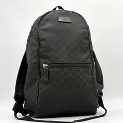 美品◎GUCCI グッチ GGシマ ナイロン バックバック リュック メンズ ブラック 449181のサムネイル