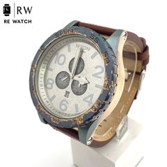 NIXON 51-30 ガンメタ 傷など無し ほぼ新品 電池新品 - メルカリ
