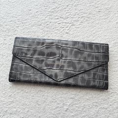 Leather Jewels グレー クロコダイル長財布 - メルカリ