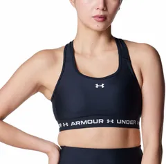 アンダーアーマー UNDER ARMOUR UAアーマーブラ フォーブカツ ミディアムサポート レディース スポーツブラ インナー アンダーウェア 吸汗速乾 トレーニング 涼しい 夏 部活動 運動 消臭  6001295 001 BLACK