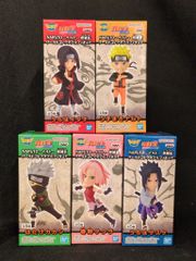 BANDAI SPIRITS 월드 콜렉터블 피규어 NARUTO-나루토- 질풍전 총 5종 세트
