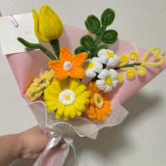 インテリア・生活道具 けい様専用 モールフラワー グリーン イエロー