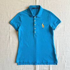 Ralph ラルフローレンBig ビッグポニー ポロシャツ y2k 青 ブルー 