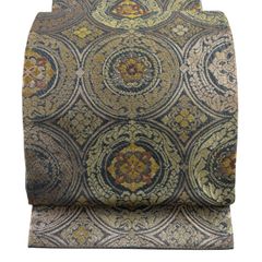 期間限定】豪華絢爛!!袋帯 【正絹 六通】逸品 グリーン×金糸 成人式 