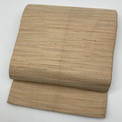 少し訳あり］麻 絽 名古屋帯 無地 生成色 単衣〜盛夏に【新品、未使用