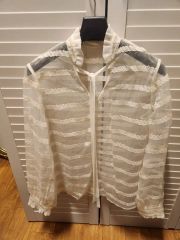 Estella.K ストライプレース長袖シャツ タグ付き - メルカリ