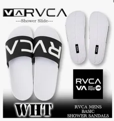 【最短翌日配達】 RVCA ルーカ ルカ メンズ シャワーサンダル シャワサン ベナッシ ビーチサンダル ビーサン サーフブランドBF041-971-WHTのサムネイル