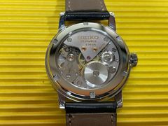 セイコー ロードマーベル 5740-8000 用 シースルーバック 刻印入り 角