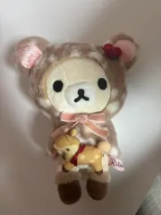 コリラックマ 赤ちゃん 鹿 マスコット ぬいぐるみ ケープ ハッピー ナチュラル タイム 古典 サン-X