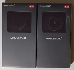 7687 未使用未開封 2色セット iPhone16ProMaxカバー CASEKOO MAGICSTAND ブルー・ライトブルー MagSafe対応 スタンド一体型 クリアケース 耐衝撃 磁気リング搭載