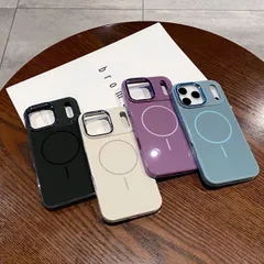 4色からお選び　純色デザイン 大窓付き MagSafe対応 iPhoneケース 耐衝撃 ソフト保護ケース 多機種対応 iPhone17/16/15/14/13/12対応