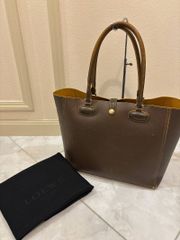 Loewe Anagram Leo Tote Bag Handbag Shoulder Tote Bag Leather Brown