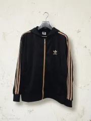 adidas ヴィンテージ トレフォイル 검골 フード ジップアップ 95